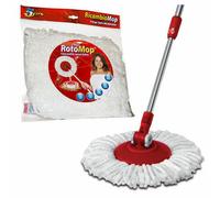 SET 2 RICAMBIO RICAMBI MOCIO ROTO MOP FRANGE IN 100% MICROFIBRA SUPER FIVE X5