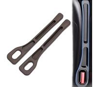 Set 2 Riempitore Spazio Auto PU, Striscia Anti-Leak tra Sedile e Consolle, Organizer Lato Auto per Piccoli Oggetti, Compatible con Cintura Sicurezza, Facile Installazione (Rosso)