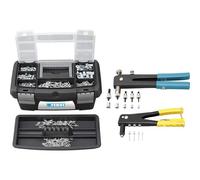 SET 2 RIVETTATRICI CON RIVETTI NORMALI E FILETTATI E VALIGETTA FERVI S018