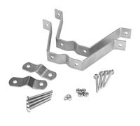 Set 2 Robuste Aste Per Montaggio A Parete In Metallo Staffe Con Morsetto Disegni Regolabili Accessori Per Antenne Installazione Asta Della Bandiera Aste Regolabili Morsetto Montaggio