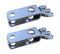Set 2 Rullanti Connettori Per Cerchi Per Batteria Disegni Antiscivolo In Metallo Materiale Didattico Per Batteria Struttura In Metallo Per Prestazioni Stabili