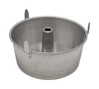 Set 2 Ruoto Americano Ø26 con Piedi Stampo in Alluminio per Ciambellone Chiffon Cake Angel Food Made in Italy