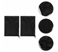 Set 2 sacchetti rete filtro pompa acqua nero 47 cm x 47 cm per flusso acqua puli