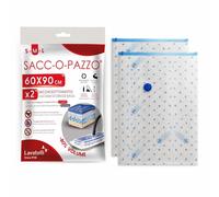 Set 2 Sacchetti sottovuoto per valigia grande 60x90 cm Trasparente