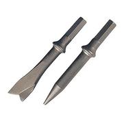 SET 2 SCALPELLI DI RICAMBIO PER SCALPELLATORE AD ARIA ATTACCO ESAGONALE "VALEX"