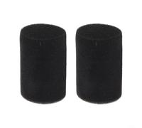 Set 2 Schiuma Bass Reflex Diffusori Audio 44-60mm - Ottimizzazione Risposta per frequenza per casa Cinema Open Cell Foam Nero(44x65)