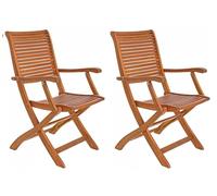 Set 2 Sedie da Giardino 55x64x94h cm con Braccioli Noemi