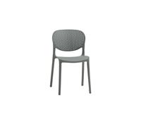 Set 2 Sedie mod. MARCELLI POLIPROPILENE Grigio - Spedizione Gratis