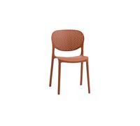 Set 2 Sedie mod. MARCELLI POLIPROPILENE terracotta - Spedizione Gratis
