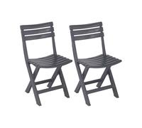 Set 2 Sedie Pieghevoli In Polipropilene