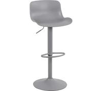 Sgabello Lipari in Plastica cm 44x45x81/102 h Grigio DecHome