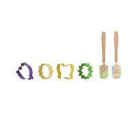 Set 2 spatole con 4 formine tagliabiscotti