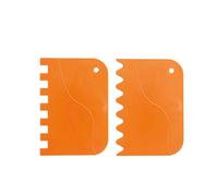 Set 2 Spatole ondulata e a pettine in plastica 12x8 cm