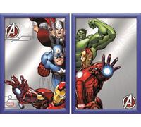 JS-GartenDeko Specchi Martini & Rossi Vermouth Bianco Vintage 20x30 cm Set da 2 Foto con telaio