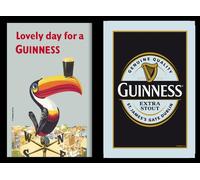 Set: 2 Spiegelbilder Guinness Birra Pelikan & Stemma 20x30 CM BAR Deco Parete