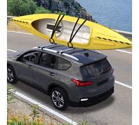 Set 2 Staffe Porta Kayak con Attacco Universale per Portapacchi Adatte per Canoe e Paddleboard, Nero, 46x16.5x47cm