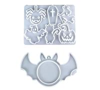 Set 2 Stampi In Silicone Halloween Easy Demolding Silicone Per La Produzione Gioielli E Decors Home Project Halloween Decorazioni