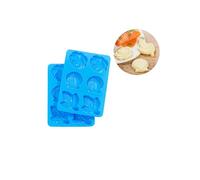 Set 2 Stampi per Burro o Cioccolato - Formine per Cioccolato e Biscotti, in Silicone, Blu