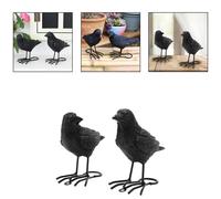 Set 2 Statue Corvo Uniche per Idee Decorazione Interni ed Esterni