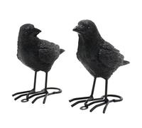 Set 2 Statue Corvo Uniche per Idee Decorazione Interni ed Esterni