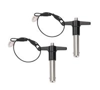 Set 2 T Perno In Acciaio In Acciaio Con Perno A Push-pulsante 5 Cm/2 Pollici Lunghezza Semplice Da Funzionare Per Accessori Per Utensili Testa Alluminio
