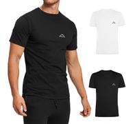 Set 2 T-shirt Uomo Kappa Maglietta Maniche Corte Cotone Slim Maglia Mezza Manica