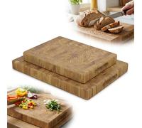Set 2 taglieri End Grain rovere - blocco massiccio oliato