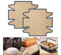 Set 2 Tappetini Antiaderenti per Padella Pane in Silicone per Trasferimento Impa