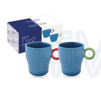 SET 2 TAZZE MUG PORCELLANA BLU 330 ml EASY LIFE