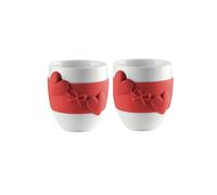 Set 2 tazzine caffè guzzini love 11490055 rosso