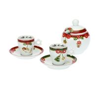 Set 2 tazzine Thun per caffè espresso con zuccheriera Magico Natale