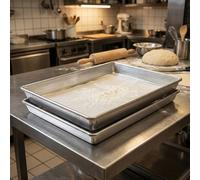 Set 2 Teglie da forno Rettangolare Pizza Lasagna Arrosti pasticceria 45x35x3cm