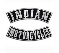 Set 2 Toppe ricamate rocker Indian | Motorcycle, Patch Termoadesive, per gilet e giubbotti da moto, Iron-On, per decorare giacche, T-Shirt, Ricamo patch Biker, fai da te.