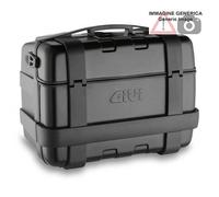 Set 2 valigie TRK46N Trekker nere 46Lt finitura alluminio verniciato nero GIVI