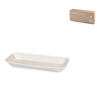 Set 2 Vaschette In Stoneware Beige Cm 14X30, Modello Streat