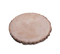 Set 2 Vassoi Fetta di Legno Ø 40 cm in Legno