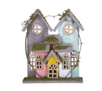 Set 2 Villaggio Legno 22 H 27 cm