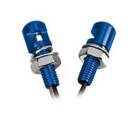 Set 2 viti con Led a luce bianca Blu In alluminio anodizzato. Aumentano la Moto