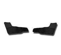 Set 2 X Eco Pelle Nero Rosso Rhd Porta Tappetini Cover Per Trucks Volvo Fh 2020+