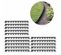 Set 20 Bordi Prato Plastica Bordeaux 20m per Aiuole Prati