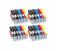 Set 20 cartucce, compatibile con Canon, PGI-550XL CLI-551XL | Con chip, inchiostri PBK BK C M Y per IP7250 IX6850 MG5450 MX725 MX925 e stampanti correlate(4set 20PK)