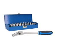Set 20 chiavi bussola per tappi scarico coppa olio 3/8'' + Chiave Snodo FS156116