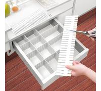 Set 20 Divisori per Cassetti Regolabili per Ripostigli Personalizzabili in Quals