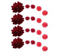 Set 20 Fermagli Chioma Hanfu Fiori in Stoffa Stile Tradizionale