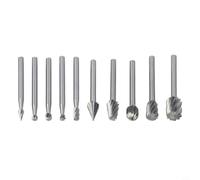 Set 20 Frese Rotative Acciaio Alta Resistenza Set 20 Frese Rotative(10PCS) | Acciaio alta resistenza, nel per tempo, per ideale per intaglio, per scultura, 20 assortiti