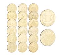 Set 20 Monete Denti Fatine Ricompensa Fata Dentini Regalo Bambini Diametro 4 cm