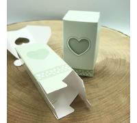 Set 20 Scatoline Porta Confetti con Cuore Verde Fai Da Te DIY