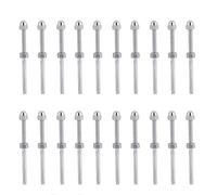 Set 20 terminali cavo inox filettati per ringhiera 0,3 cm × 20