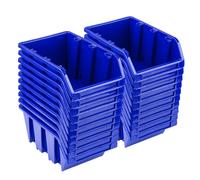 Set 20 x scatole impilabili NP8 blu scatole di stoccaggio scatole di smistamento