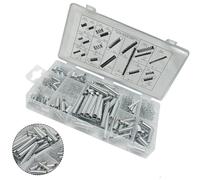 Set 200 Molle in Metallo Molle Gancio di Tensione a Compressione con Custodia